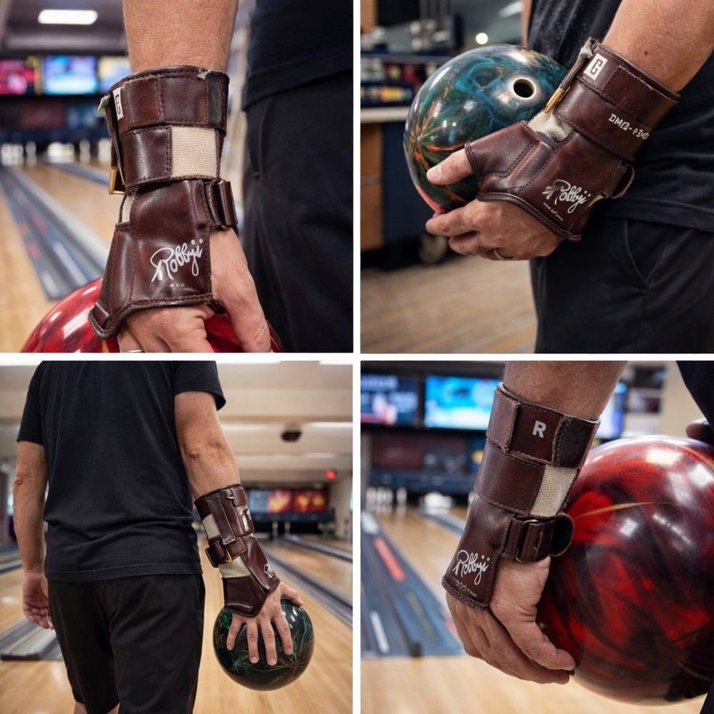 Robby's Automatic Positioner‎ Bowling Wrist Support Left Hand Large Brown